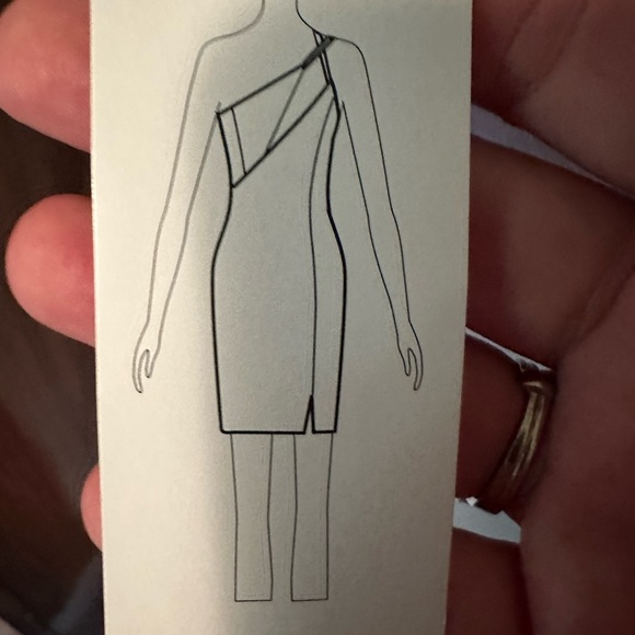 BCBG asymmetrical dress in arctic ice - Picture 8 of 9